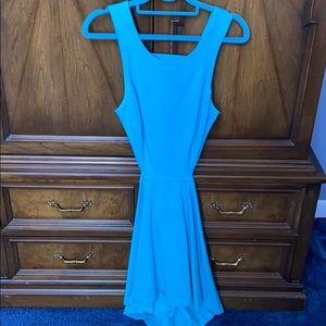 Summer dress. Open back with zipper